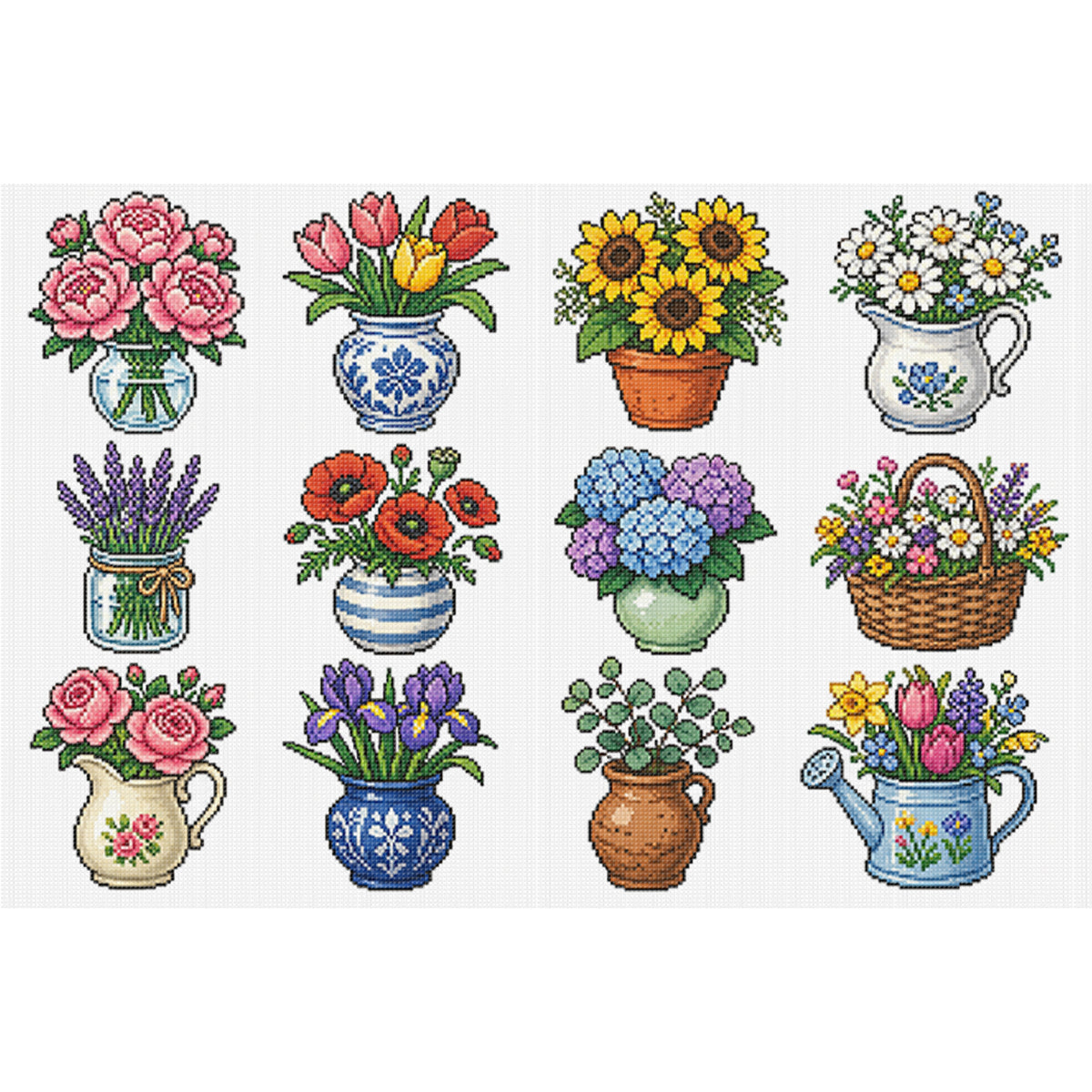 Weihnachtsszenen – Vollständiges 11CT gestempeltes Kreuzstich-Set 60x40CM – Huacan