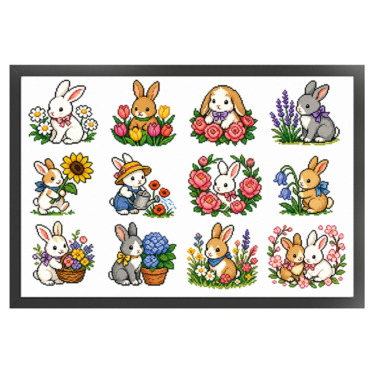 Christmas Scenes - Full 11CT Stamped Cross Stitch 60x40CM - Huacan