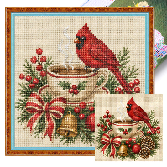Warm Brew - Full 14CT Stamped Cross Stitch 30x30CM - Huacan