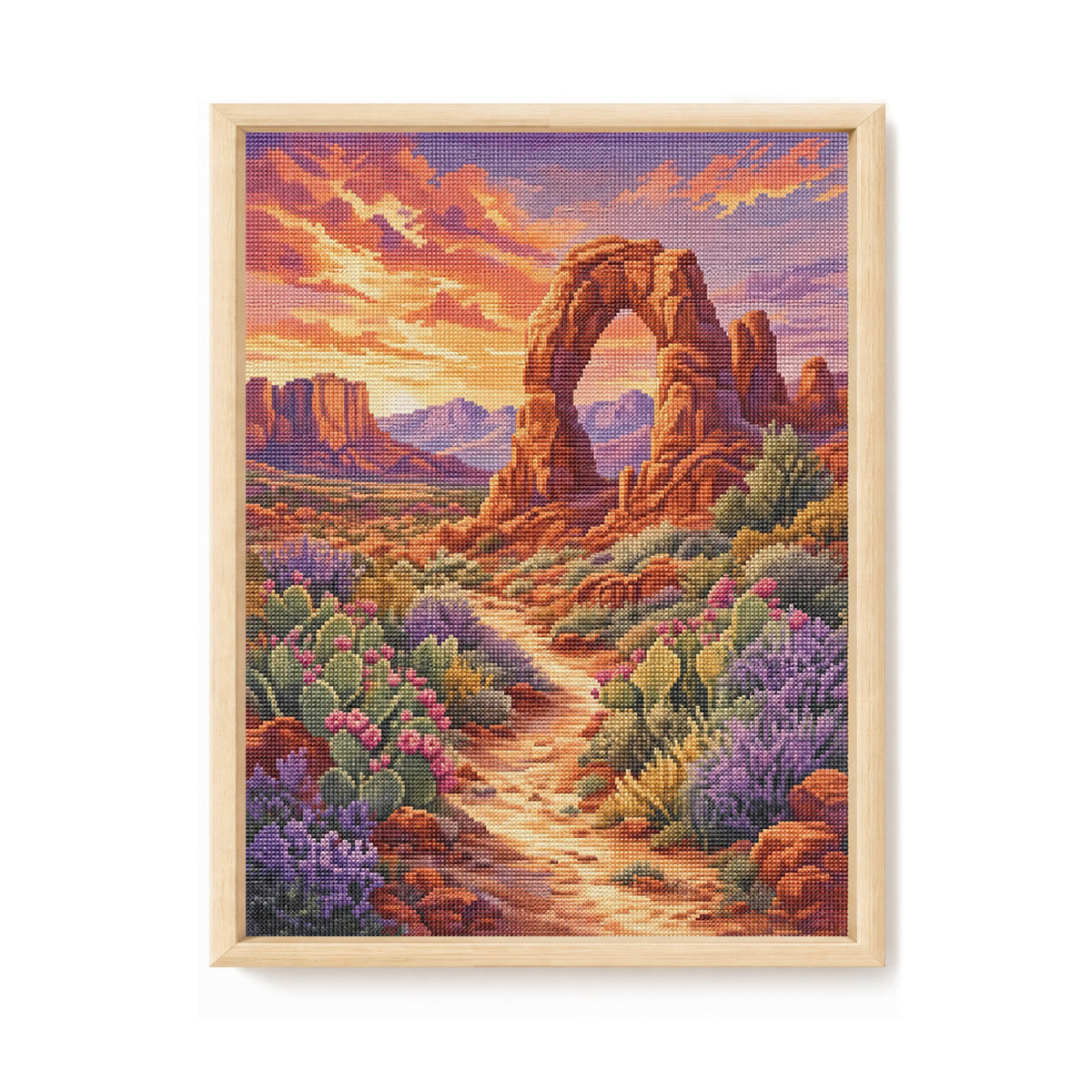 Desert Arch - Full 11CT Stamped Cross Stitch 40x53CM - Huacan