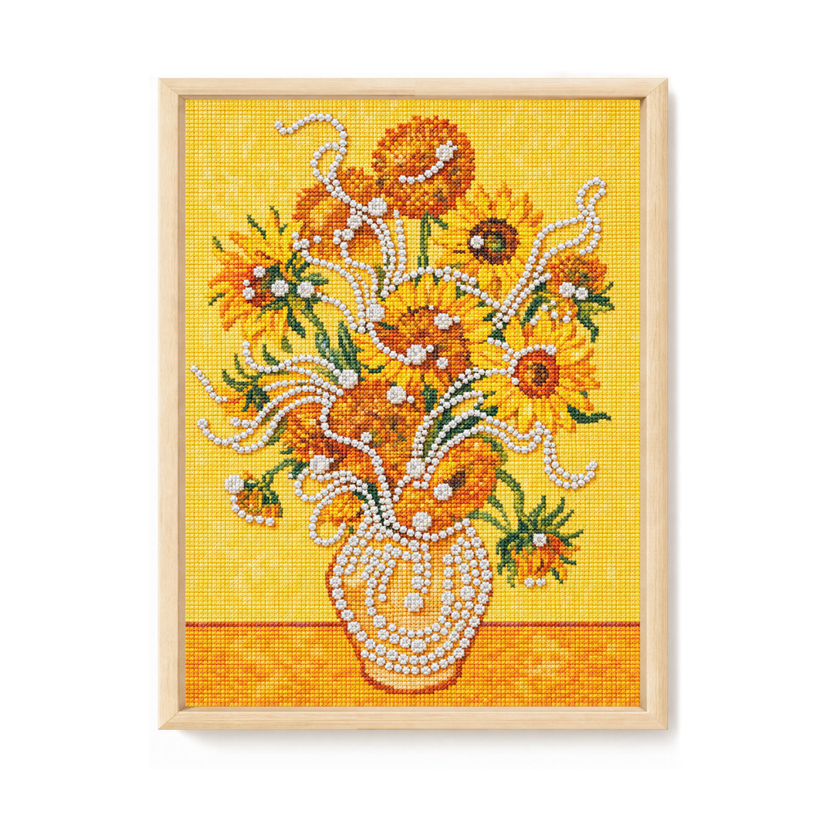 Sunflower - Full 14CT Stamped Cross Stitch 30x40CM - Huacan
