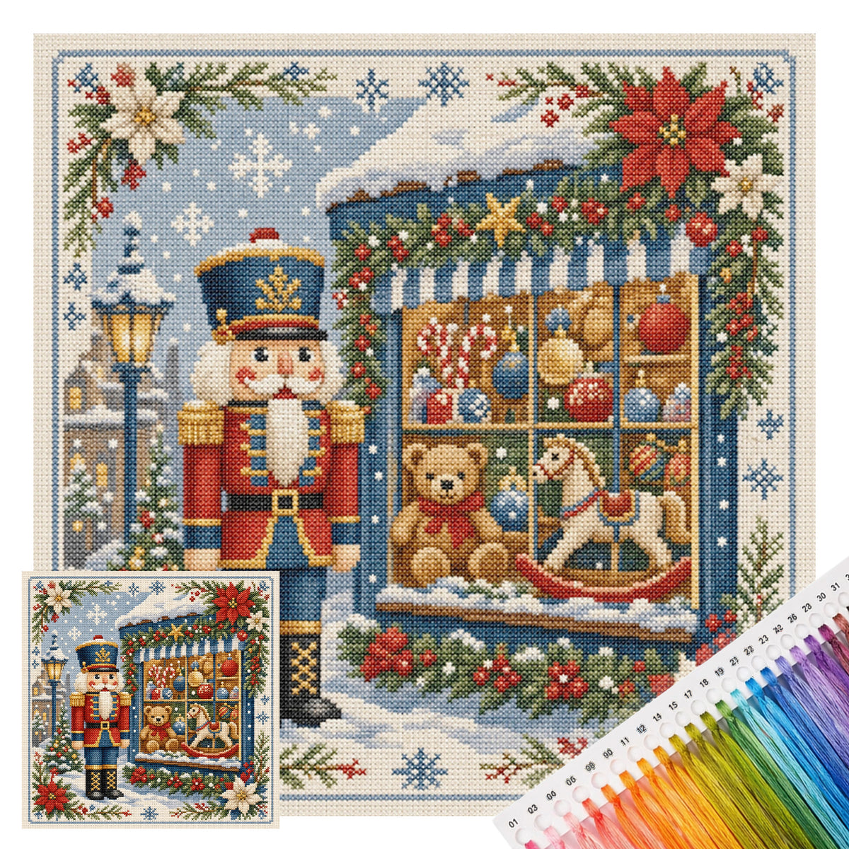 Soldier - Full 11CT Stamped Cross Stitch 45x45CM - Huacan