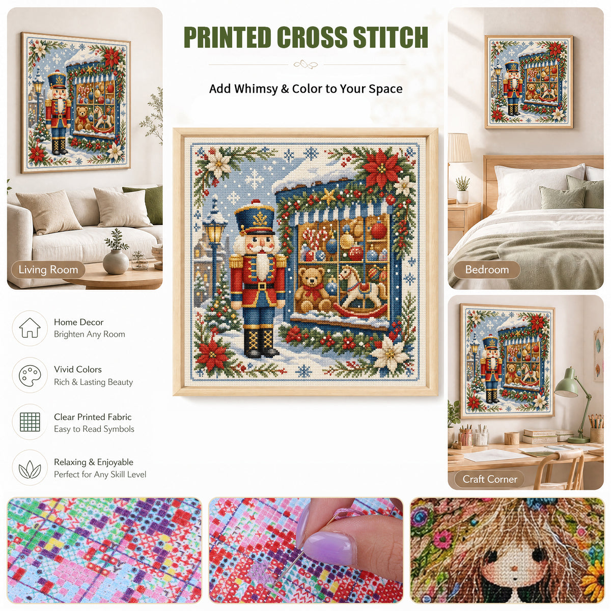 Soldier - Full 11CT Stamped Cross Stitch 45x45CM - Huacan