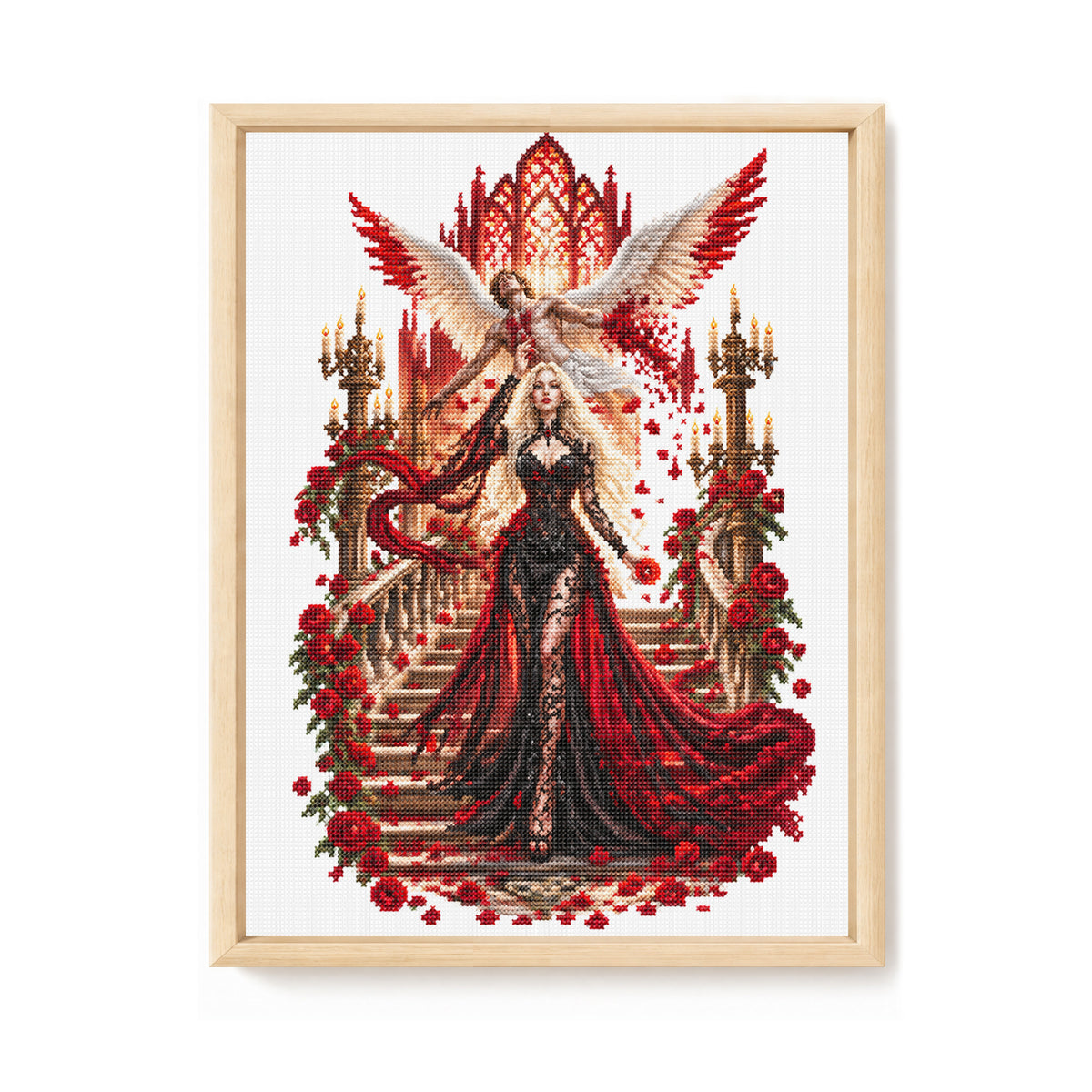 Purple Fairy - Full 14CT Stamped Cross Stitch 40x30CM - Huacan