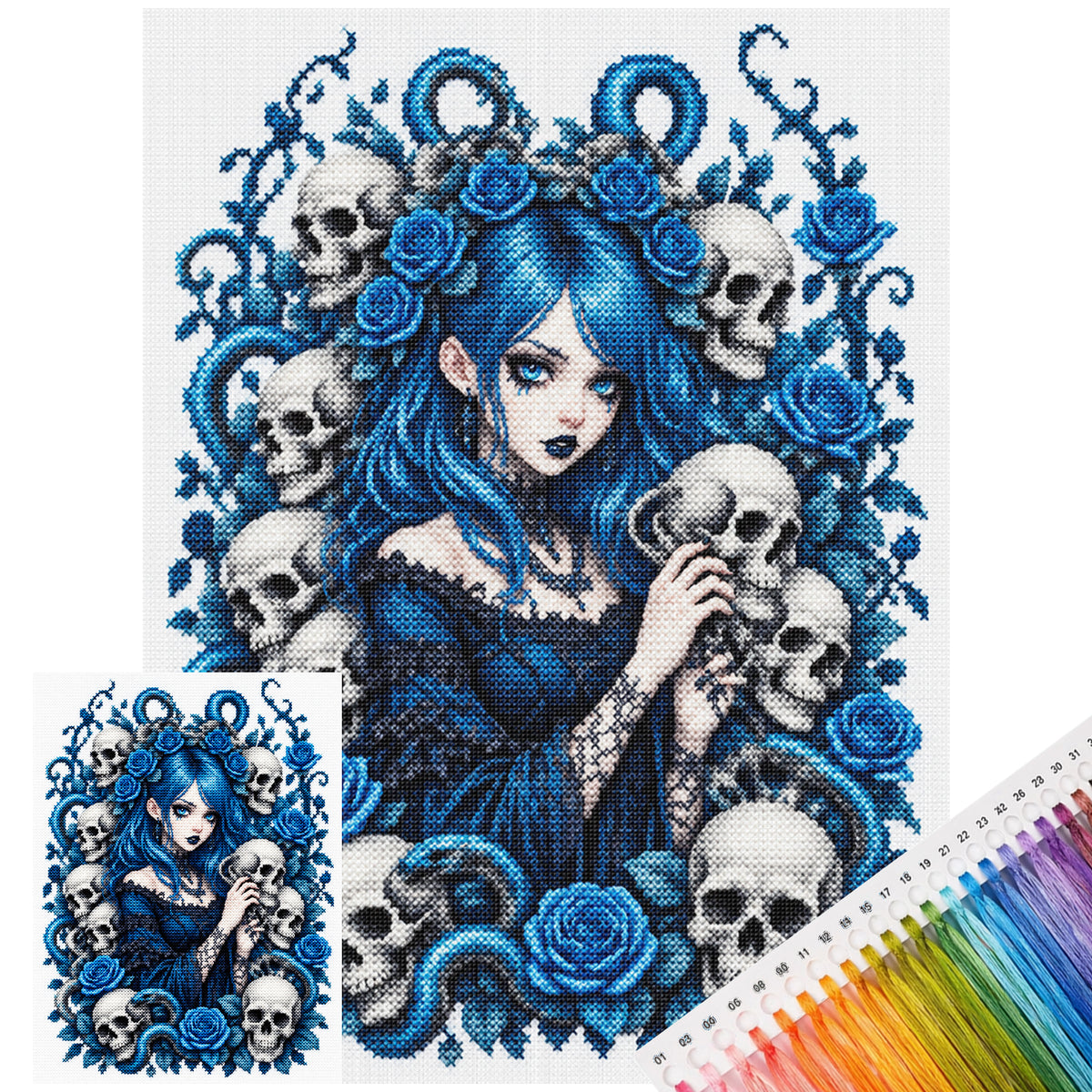Purple Fairy - Full 14CT Stamped Cross Stitch 40x30CM - Huacan
