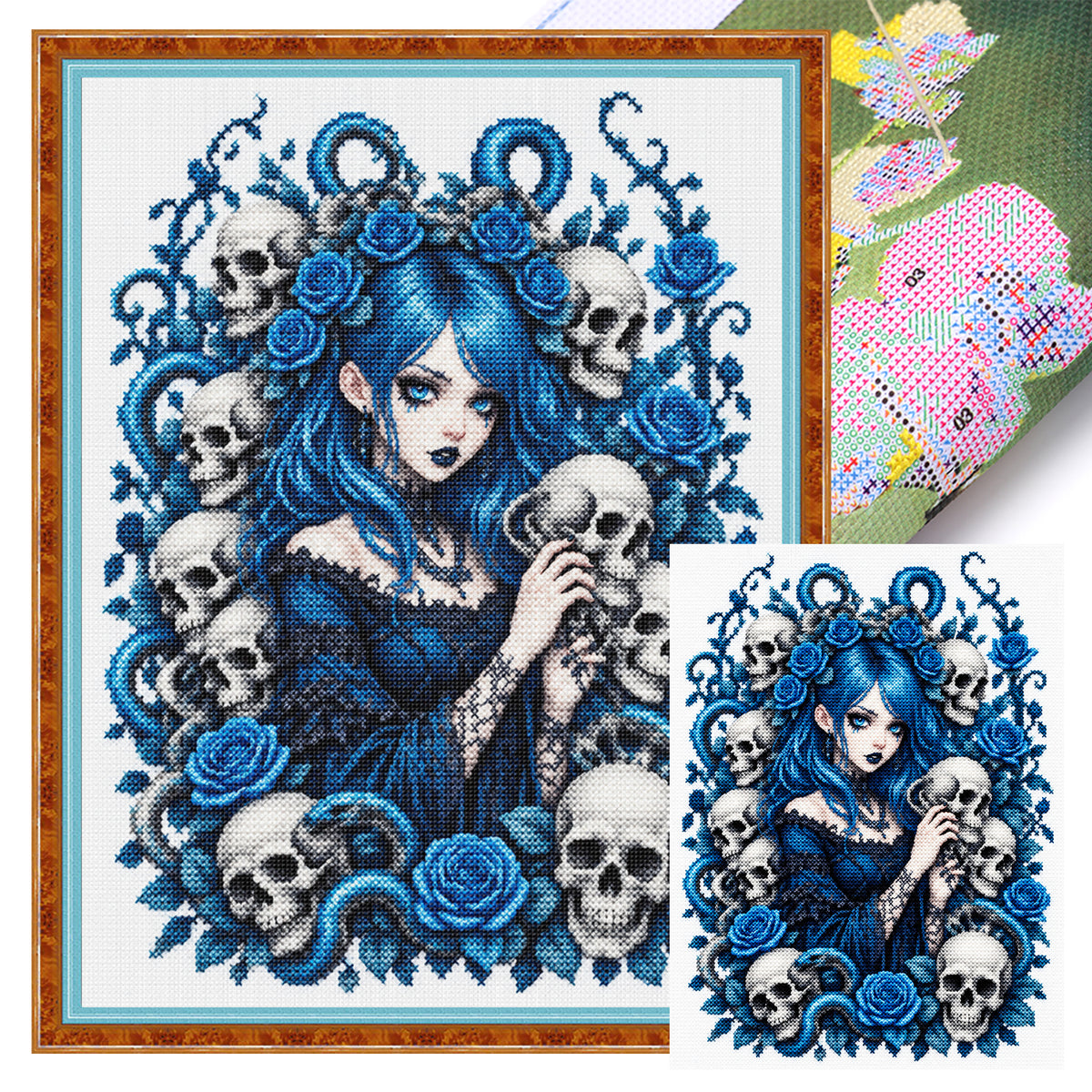 Purple Fairy - Full 14CT Stamped Cross Stitch 40x30CM - Huacan