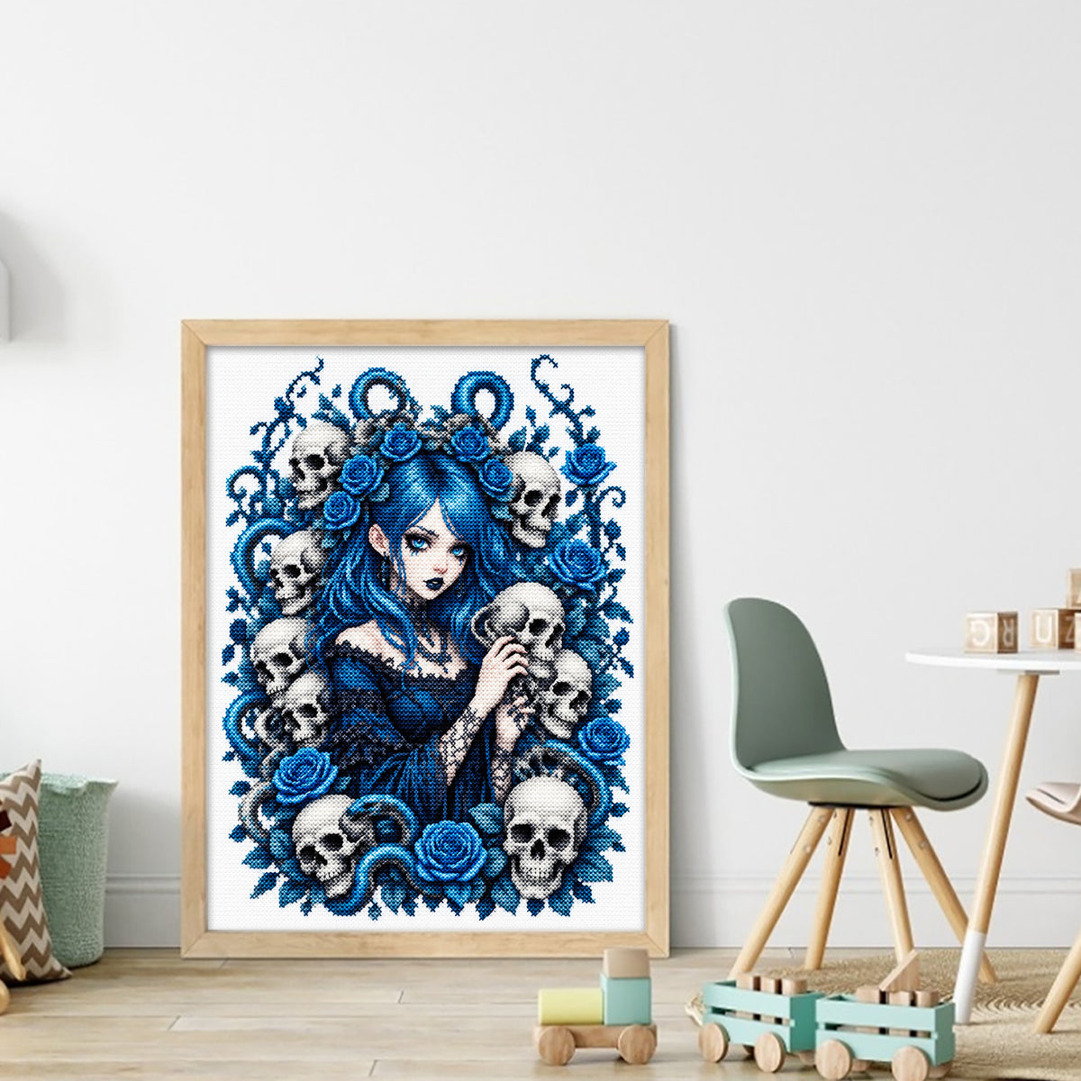 Purple Fairy - Full 14CT Stamped Cross Stitch 40x30CM - Huacan