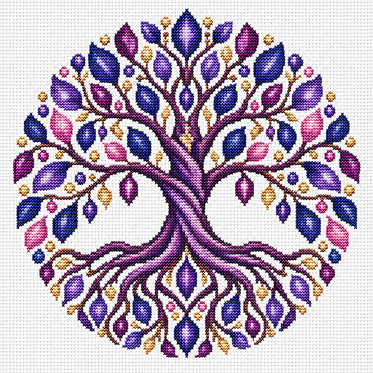 Mocking Cat - Full Stamped Cross Stitch 25x25CM - Huacan