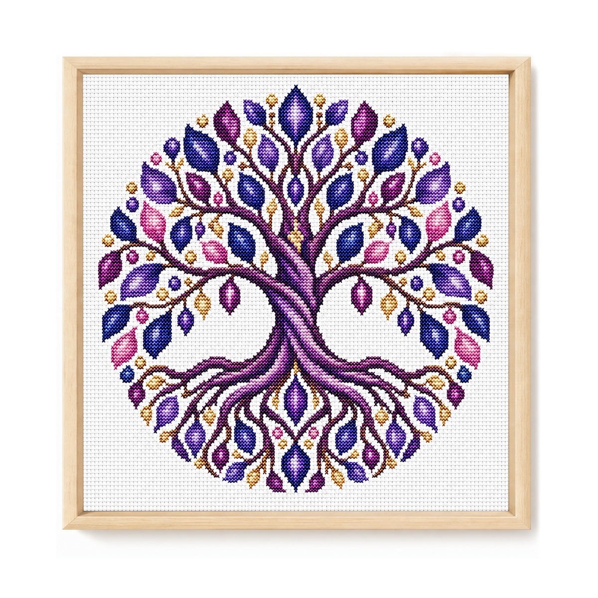 Mocking Cat - Full Stamped Cross Stitch 25x25CM - Huacan