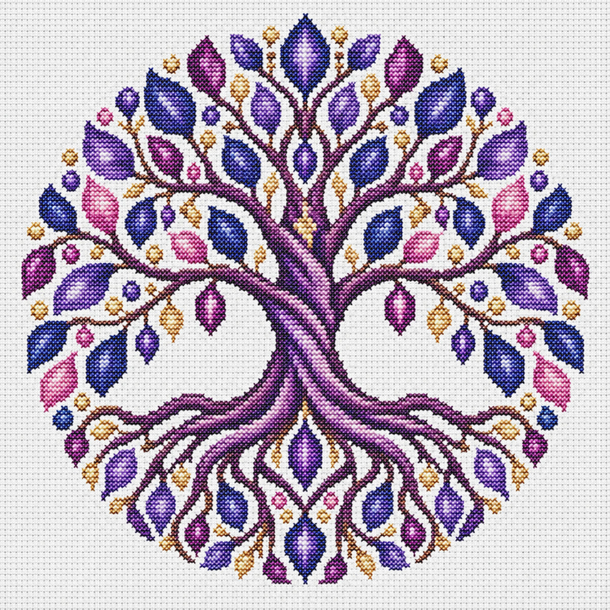Mocking Cat - Full Stamped Cross Stitch 25x25CM - Huacan