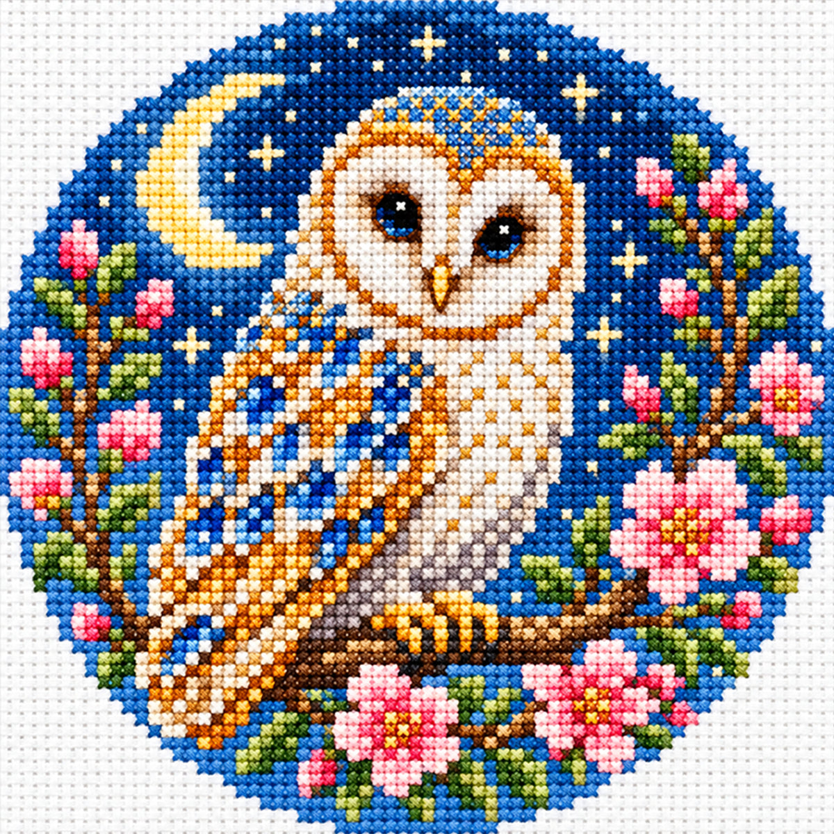 Ice Tree - Full Stamped Cross Stitch 20x20CM - Huacan