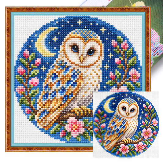 Eisbaum - Voll besticktes Kreuzstich-Set 20x20 cm - Huacan