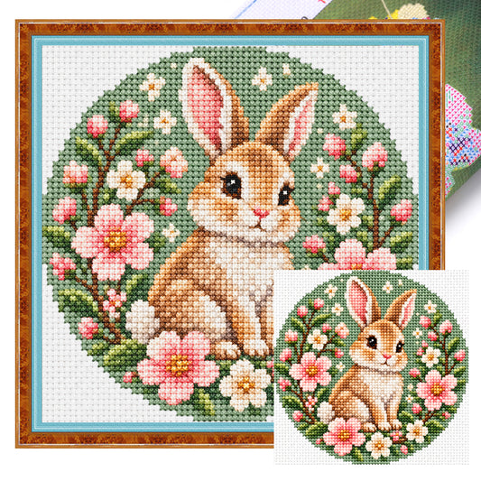 Mond-Eule – Vollflächiges Stickset (Kreuzstich) 20x20 cm – Huacan
