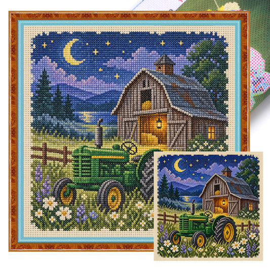 Mondranch - Vollständiges 11CT gestanztes Kreuzstichbild 45x45CM - Huacan