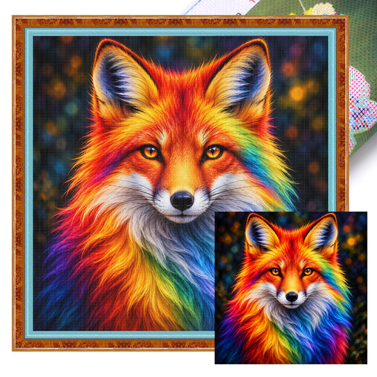 Vibrant - Vollständiges 14CT gestempeltes Kreuzstich-Set 30x30CM - Huacan