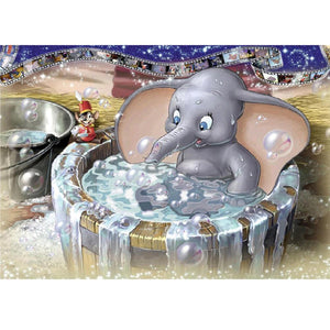 Elephant 25*20 CM(Canvas) Round Drill Diamond Painting