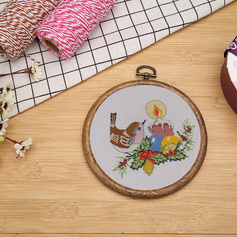Plastic Frame Embroidery Hoop Ring Circle Round Loop for Cross Stitch (14CM)
