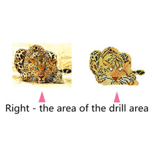 Load image into Gallery viewer, Leopard 20*25CM(Canvas) Round Drill Diamond Painting
