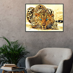 Leopard 20*25CM(Canvas) Round Drill Diamond Painting