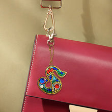 Load image into Gallery viewer, 1pcs Diamond Keychains Hanging Ornament DIY Phone Bag Charm Decor 67x67mm
