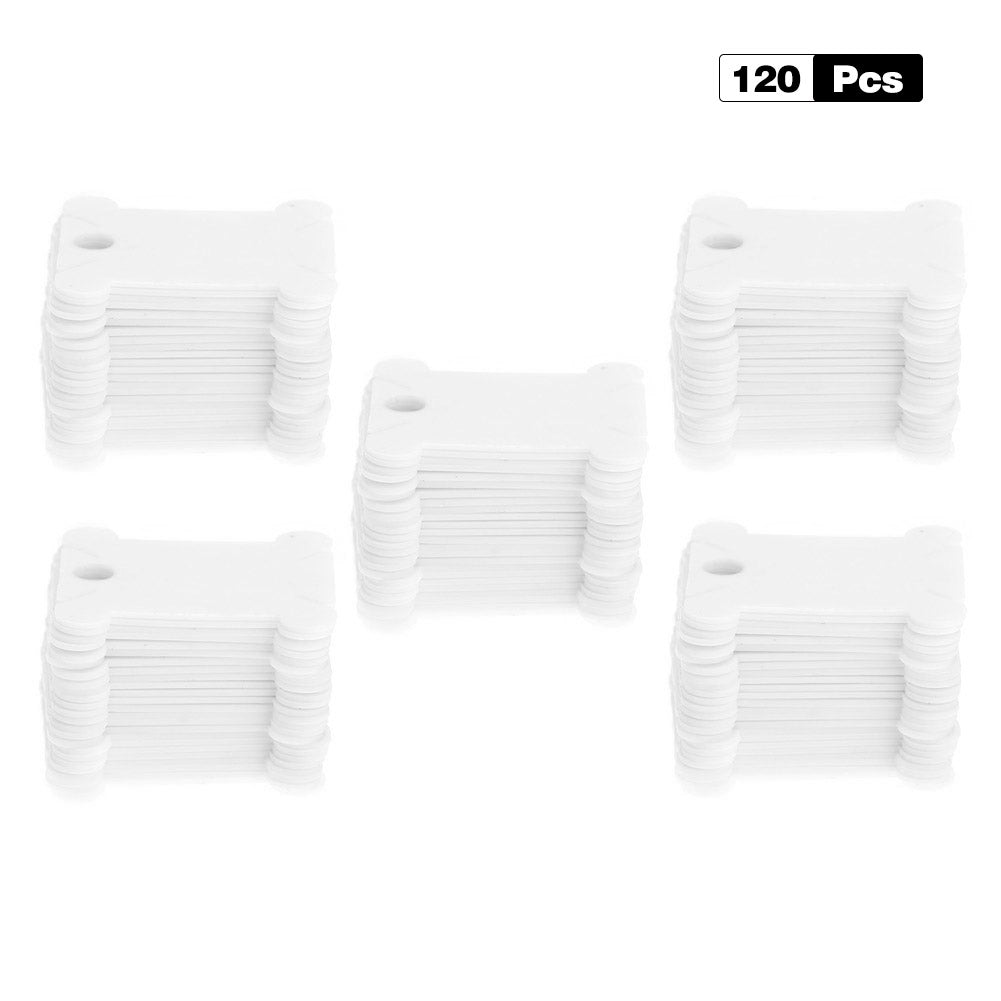 120PCS Embroidery Floss Craft Cross Stitch Thread Bobbin Storage Holder