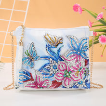 Load image into Gallery viewer, DIY Flower Special Shape Diamond Painting PU Chain Shoulder Bag Clutch
