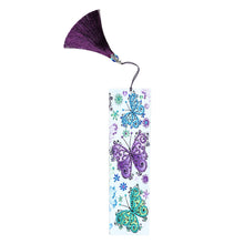 Load image into Gallery viewer, DIY Butterfly Special Shaped Diamond Painting PU Bookmark with Tassel
