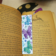Load image into Gallery viewer, DIY Butterfly Special Shaped Diamond Painting PU Bookmark with Tassel
