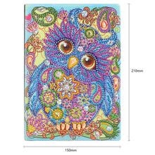 Load image into Gallery viewer, DIY Diamond Painting Notebook 50 Pages Resin Owl Pattern Handmade for Kids Adult
