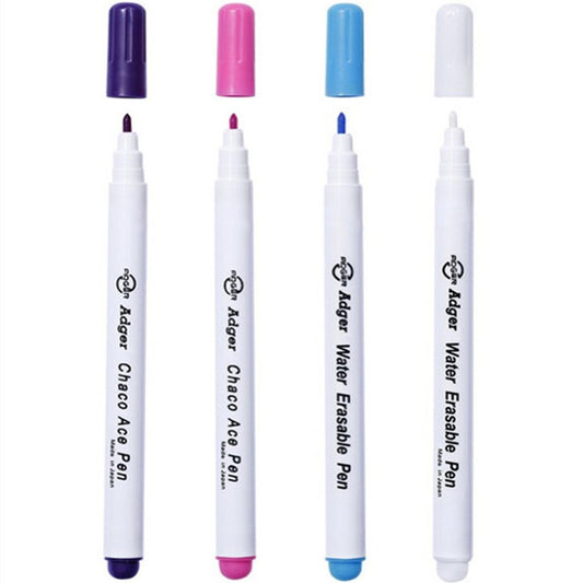 4PCS Water Erasable Pens Fabric Marking Pencil Grommet Ink Soluble Markers