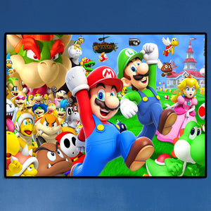 Super Mario 40*30CM(Canvas) Full Round Drill Diamond Painting