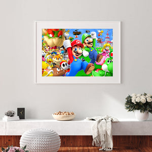 Super Mario 40*30CM(Canvas) Full Round Drill Diamond Painting