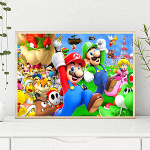 Super Mario 40*30CM(Canvas) Full Round Drill Diamond Painting