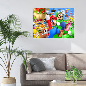 Super Mario 40*30CM(Canvas) Full Round Drill Diamond Painting