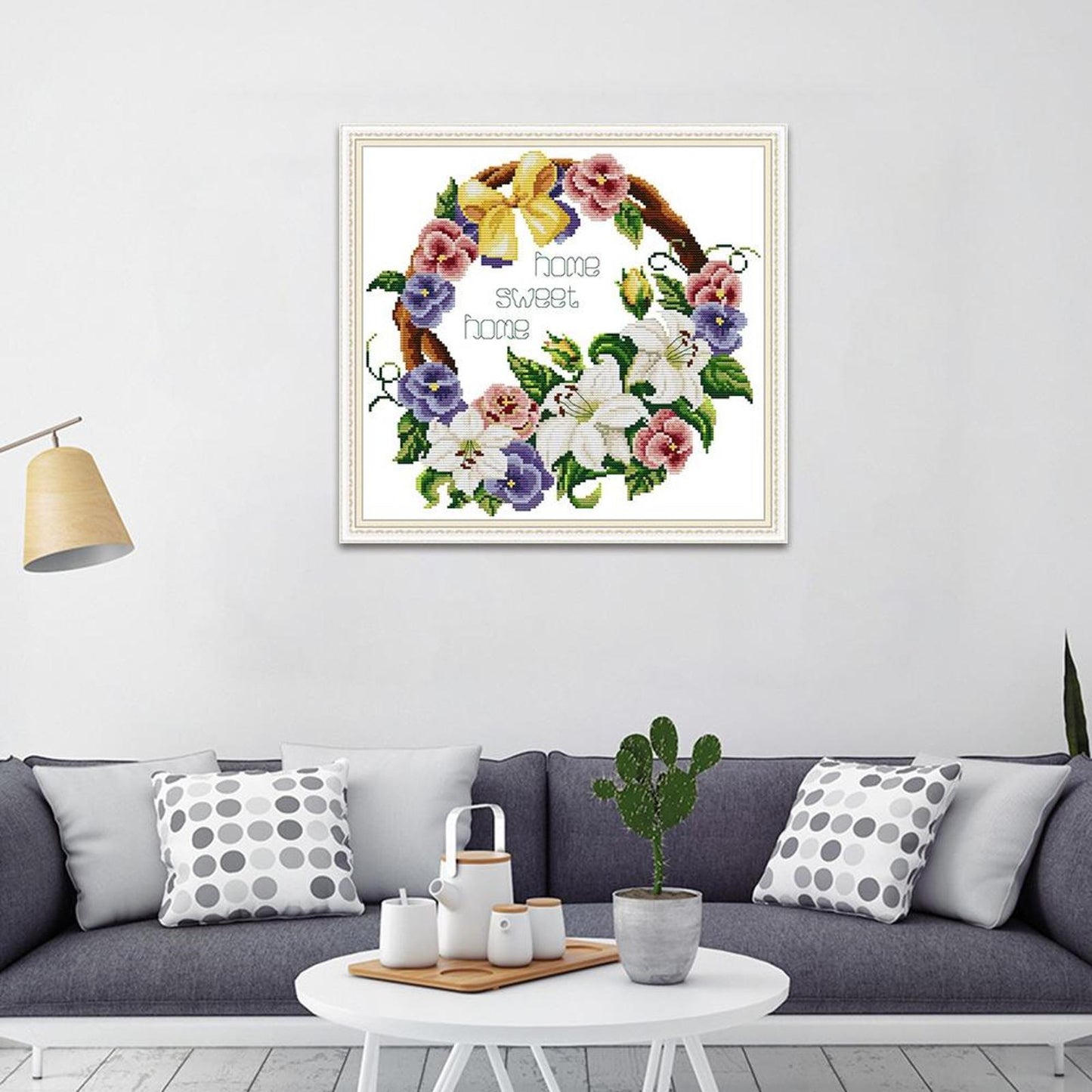 Sweet Home - 14CT Stamped Cross Stitch 35x33CM - Joy Sunday