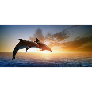 Beach Scenery 80*40CM(Canvas) Full Round Drill Diamond Painting