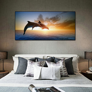Beach Scenery 80*40CM(Canvas) Full Round Drill Diamond Painting