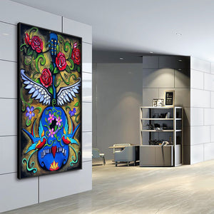 Guitar 45*85CM(Canvas) Full Round Drill Diamond Painting