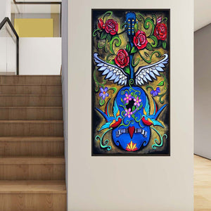 Guitar 45*85CM(Canvas) Full Round Drill Diamond Painting