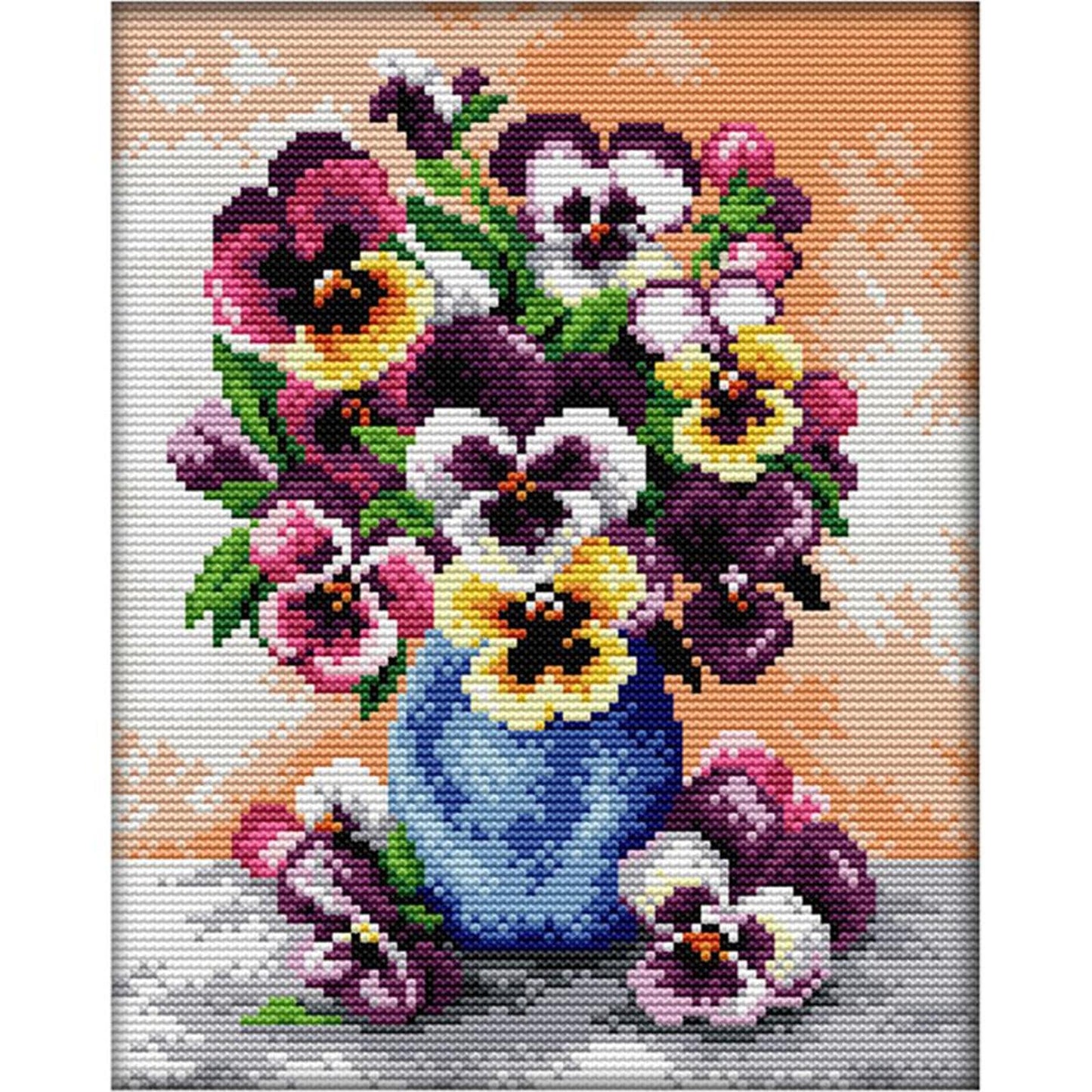 Orchid - 14CT Stamped Cross Stitch 29x22CM - Joy Sunday