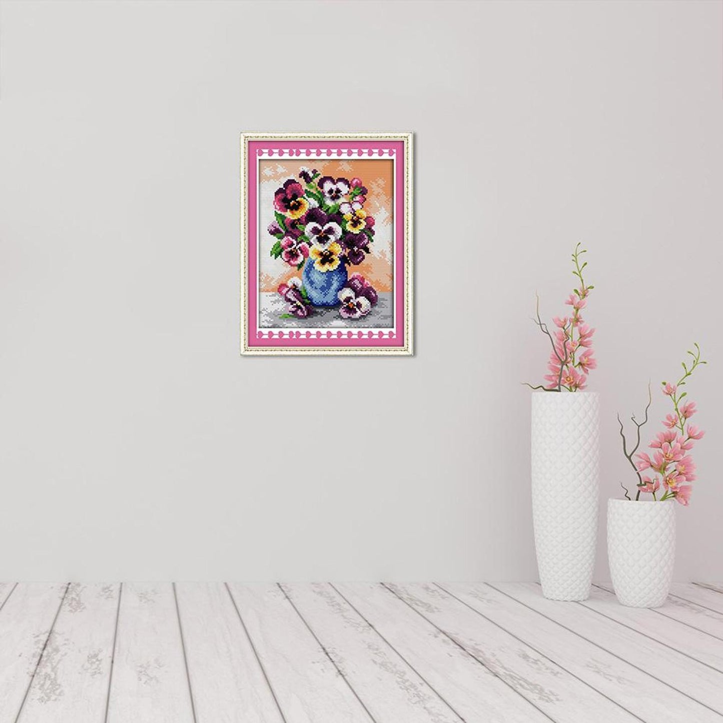 Orchid - 14CT Stamped Cross Stitch 29x22CM - Joy Sunday