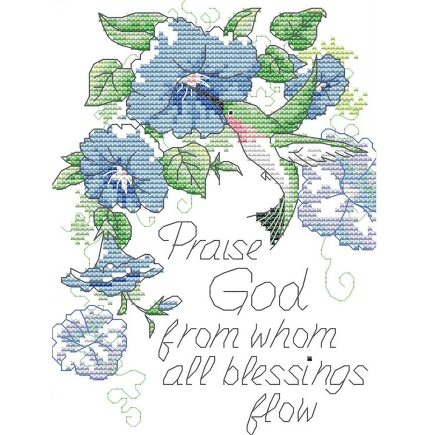 Praise God - 14CT Stamped Cross Stitch 22x17CM - Joy Sunday