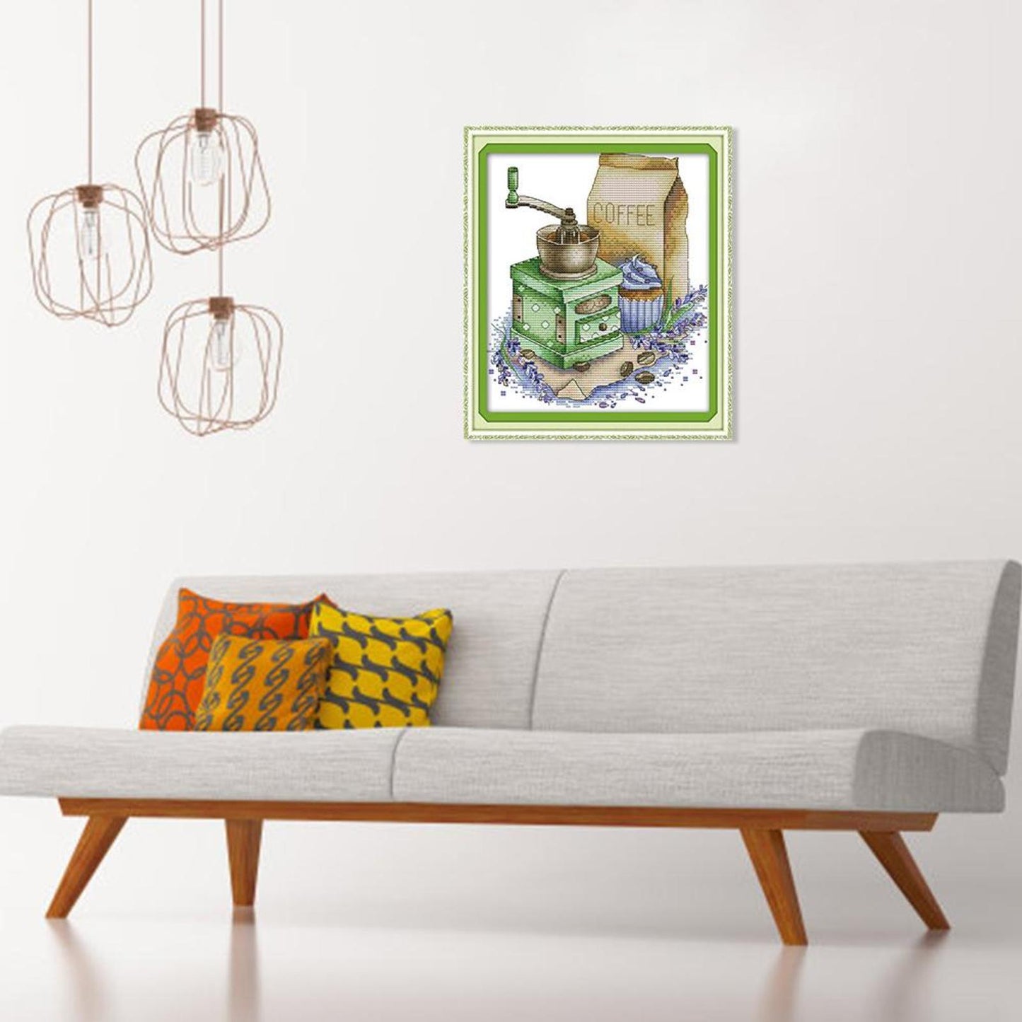 Coffee - 14CT Stamped Cross Stitch 27x22CM - Joy Sunday