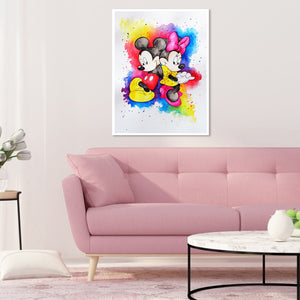 Mickey Mouse And Friends 30*40CM(Canvas) Full Round Drill Diamond Painting