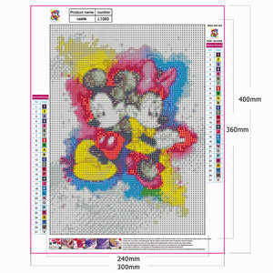 Mickey Mouse And Friends 30*40CM(Canvas) Full Round Drill Diamond Painting