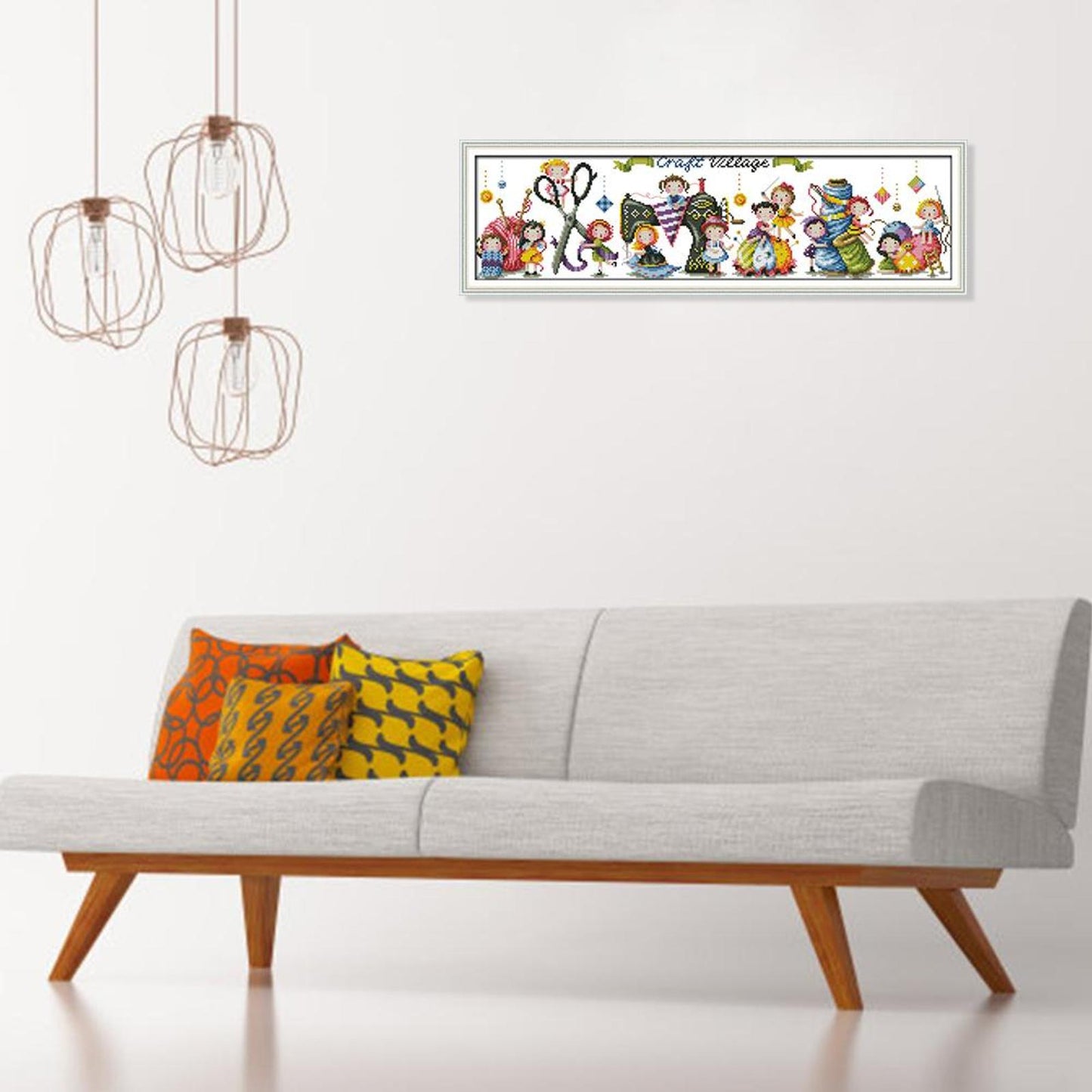 Craft Village - 14CT Stamped Cross Stitch 61x19CM - Joy Sunday