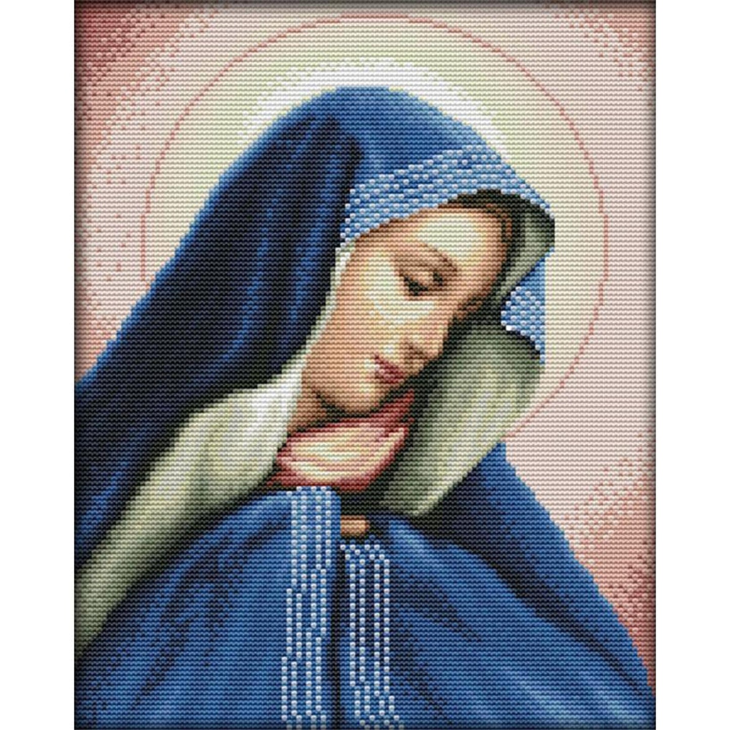 Virgin Mary - 14CT Stamped Cross Stitch 30x29CM - Joy Sunday