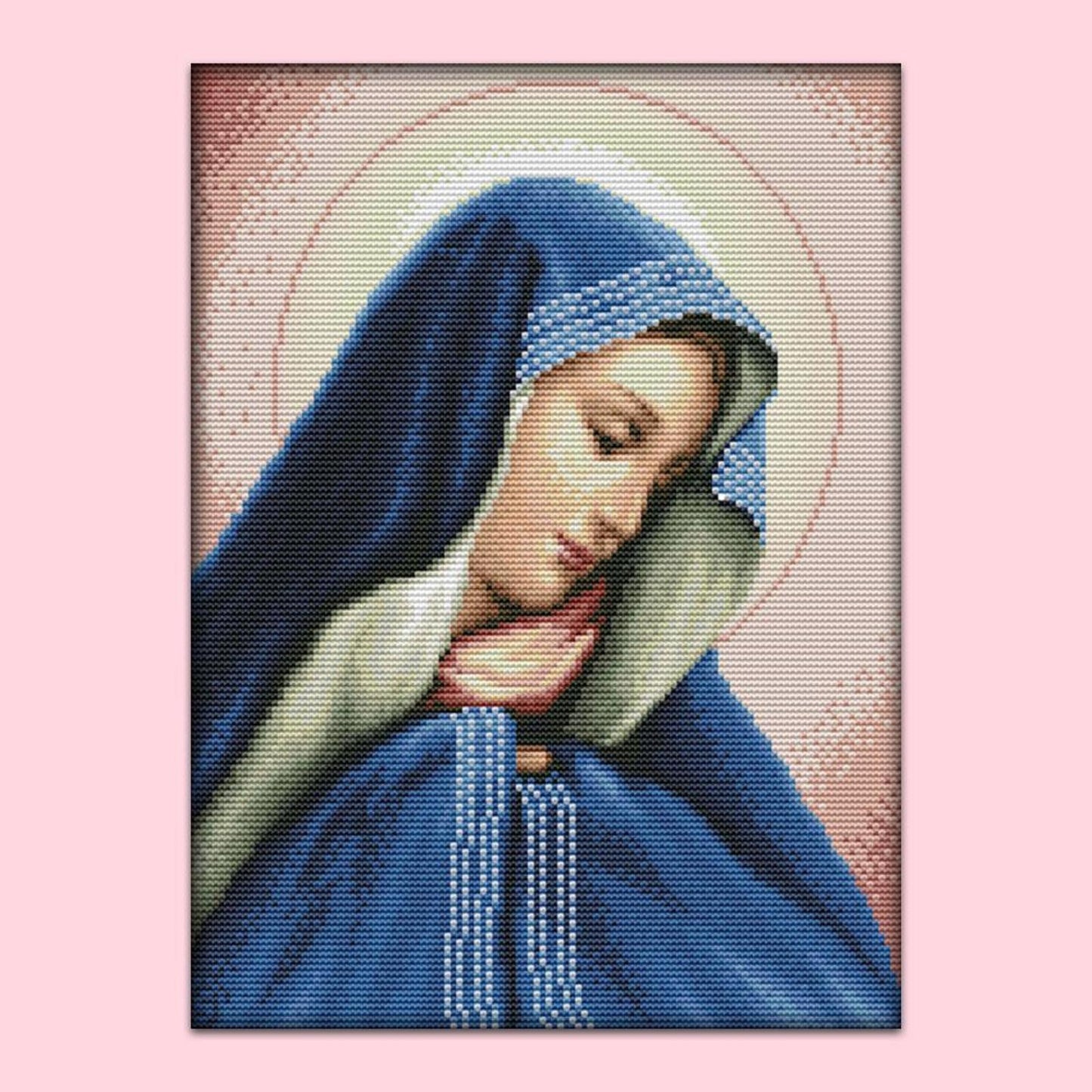 Virgin Mary - 14CT Stamped Cross Stitch 30x29CM - Joy Sunday