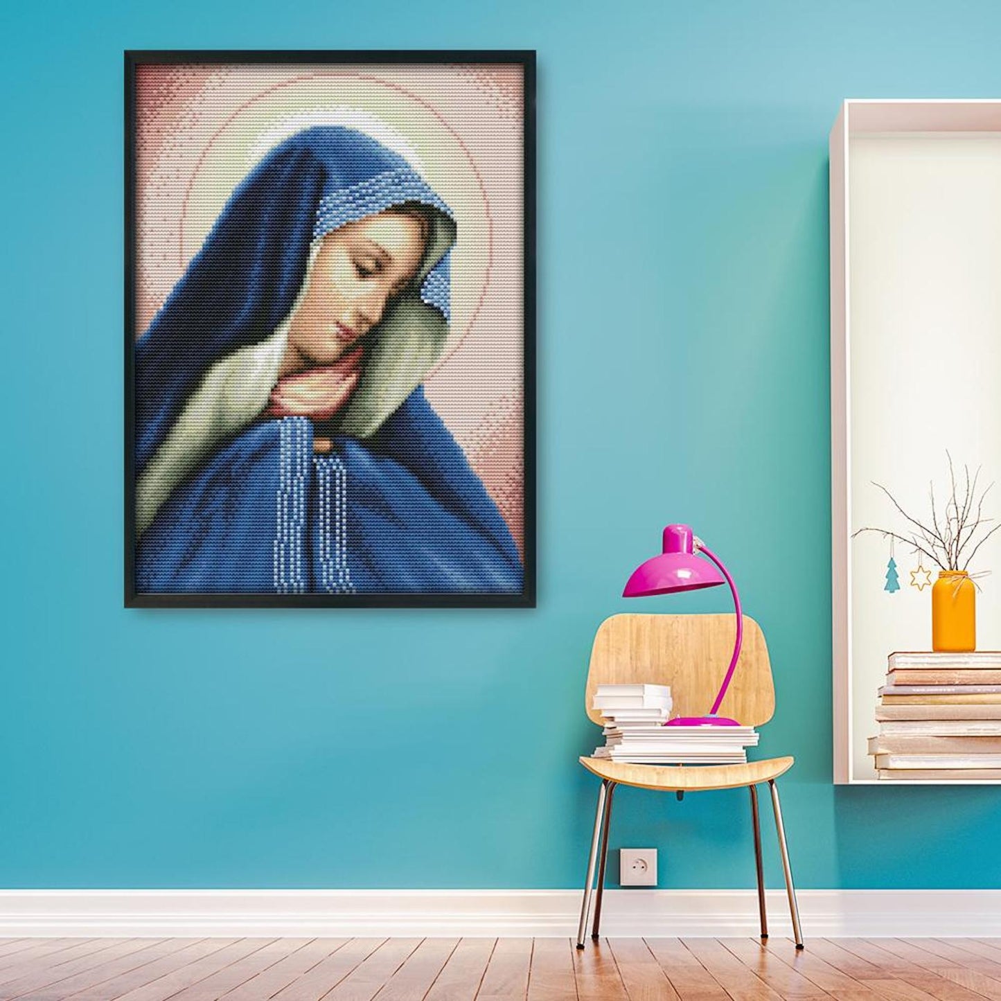 Virgin Mary - 14CT Stamped Cross Stitch 30x29CM - Joy Sunday