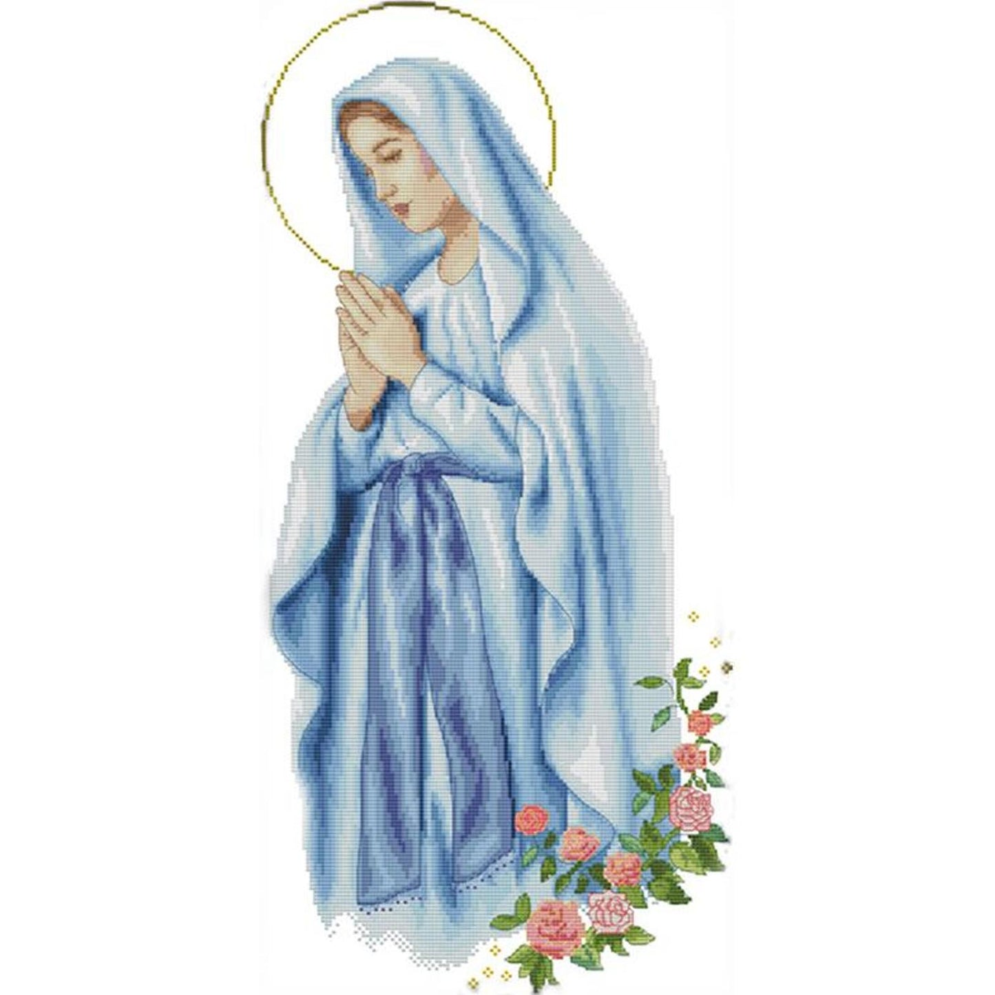 Virgin Mary - 14CT Stamped Cross Stitch 57x31CM - Joy Sunday